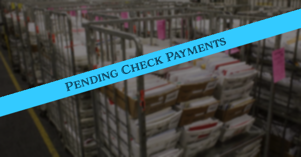 Pending Check Payments
