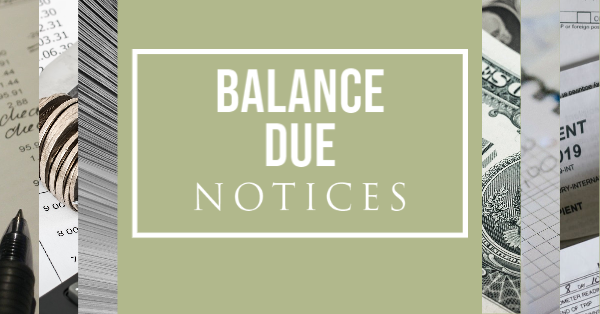 Balance Due Notices