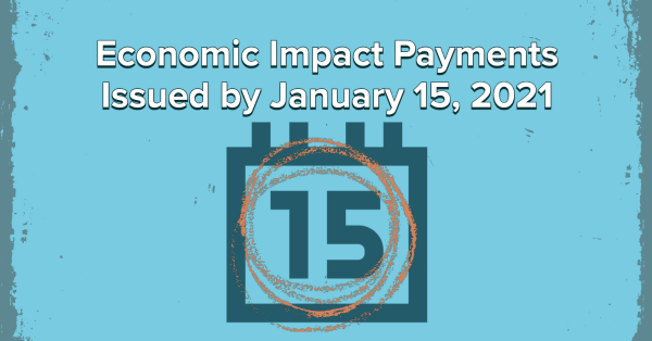 Economic Impact Payments Issued by January 15, 2021