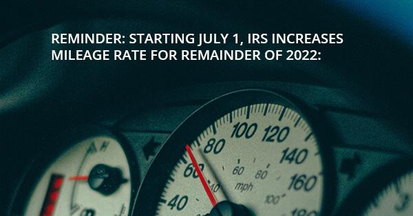 Standard Mileage Rate Changes for 2016